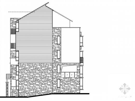 欧陆风格5层板式住宅楼建筑施工CAD图纸（1号楼） - 2