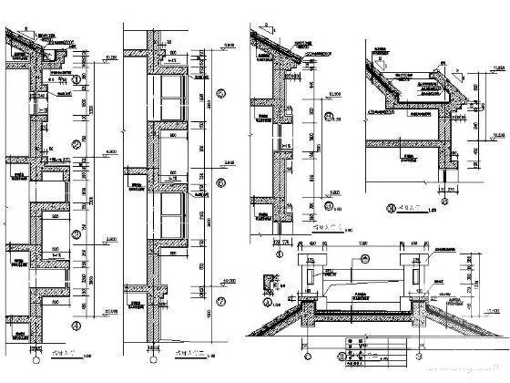 3层别墅建筑设计CAD图纸（效果图纸） - 2