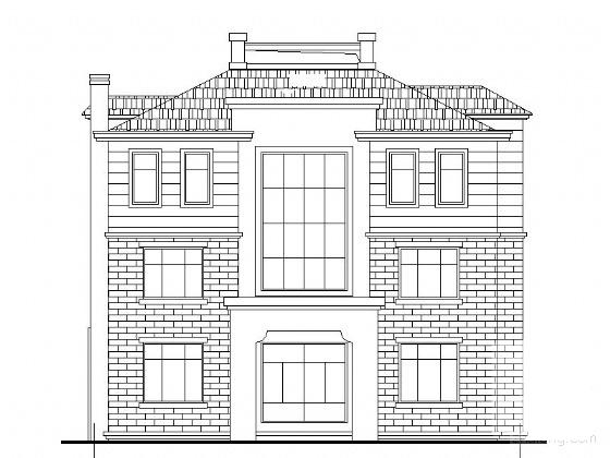 3层别墅建筑设计CAD图纸（效果图纸） - 3