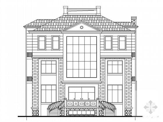 3层别墅建筑设计CAD图纸（效果图纸） - 5