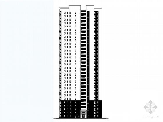 现代风格31层住宅楼建筑CAD施工图纸 - 1