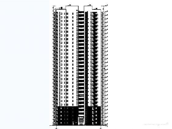 现代风格31层住宅楼建筑CAD施工图纸 - 4