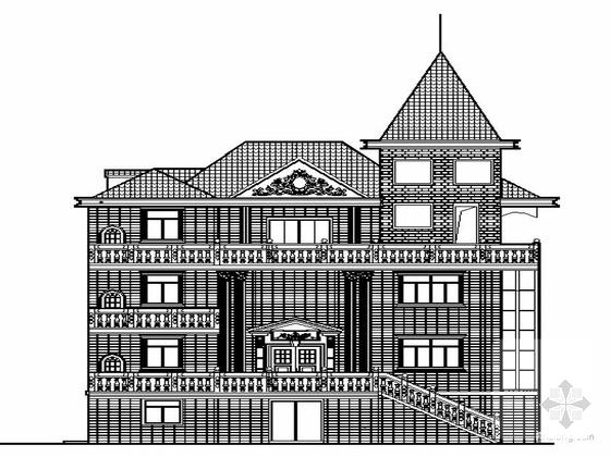 3层私宅建筑设计套CAD施工图纸（带效果CAD施工图纸） - 1