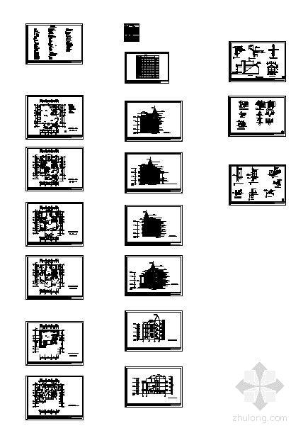 3层私宅建筑设计套CAD施工图纸（带效果CAD施工图纸） - 2