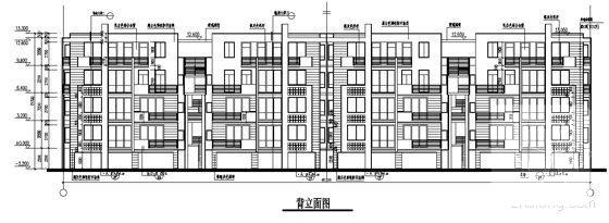 4层单元住宅楼建筑施工CAD图纸(通风架空层没计入层数) - 1