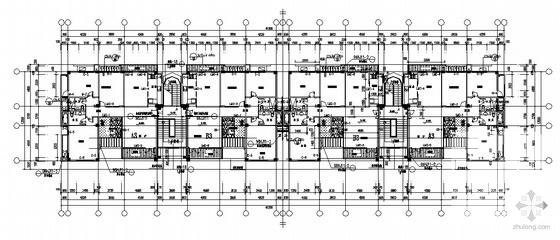 4层单元住宅楼建筑施工CAD图纸(通风架空层没计入层数) - 4