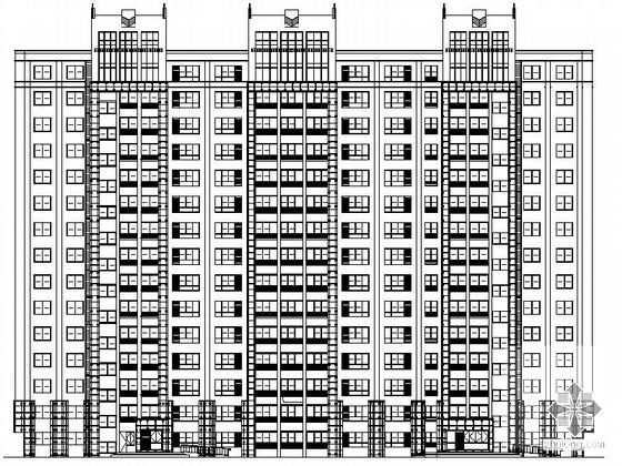 小高层干挂石材设计建筑CAD施工图纸 - 5