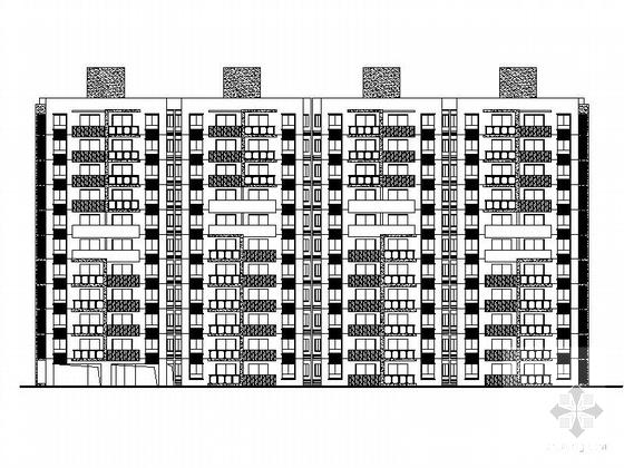 住宅区5号7606.47平米11层板式住宅楼建筑施工CAD图纸 - 4