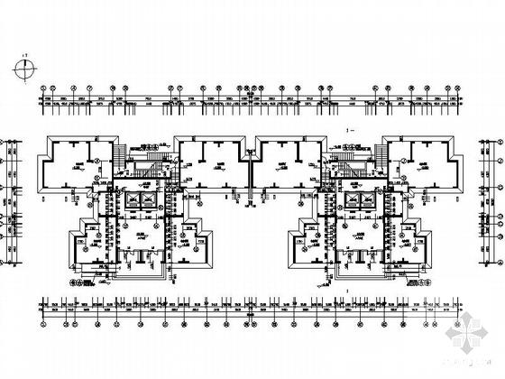 上城2号楼25372平米30层塔式住宅楼建筑施工CAD图纸（一梯四户） - 2