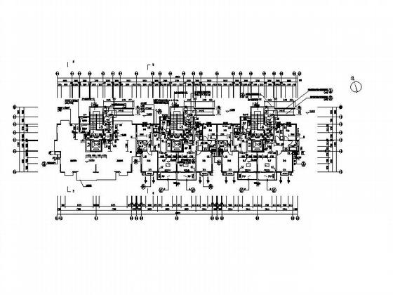 住宅区1号、6号、8号11层板式住宅楼建筑施工CAD图纸 - 1