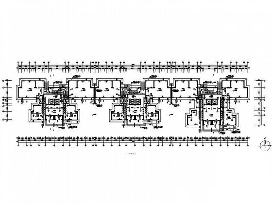 上城1号楼32层塔式住宅楼建筑施工CAD图纸（一梯四户） - 3