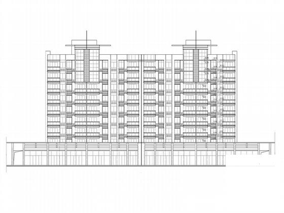 10层住宅建筑施工CAD图纸-6号楼 - 1