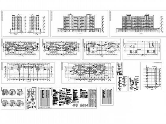 10层住宅建筑施工CAD图纸-6号楼 - 2