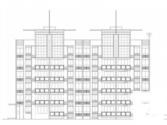 6层住宅建筑施工CAD图纸-1号、4号楼 - 1