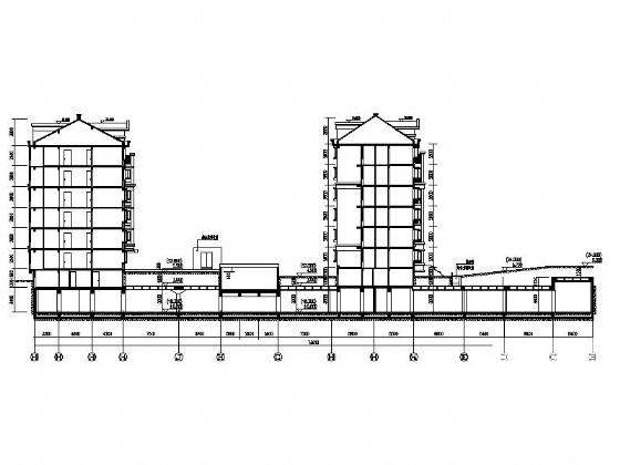 6层一梯二住宅楼、车库建筑施工CAD图纸 - 4