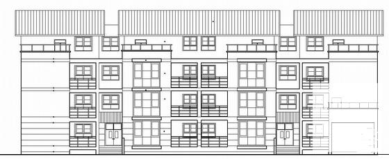 4层住宅楼建筑CAD施工图纸 - 3