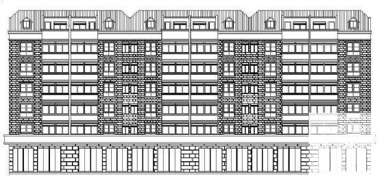 比较实用的多层商住楼的建筑施工CAD图纸 - 4