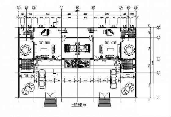 精美2层别墅建筑结构CAD施工图纸 - 1