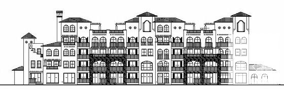 5层游艇花园式洋房建筑CAD施工图纸 - 1