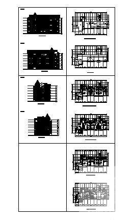 比较受欢迎的6层公寓住宅楼建筑CAD图纸 - 1