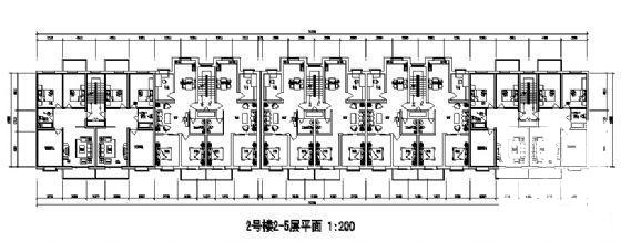 精美的6层住宅楼建筑CAD图纸 - 2