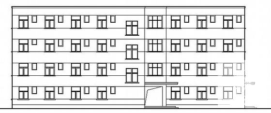 砖混结构4层学校宿舍楼建筑扩初CAD图纸 - 4