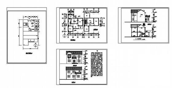 农村节能住宅建筑方案设计CAD图纸 - 3