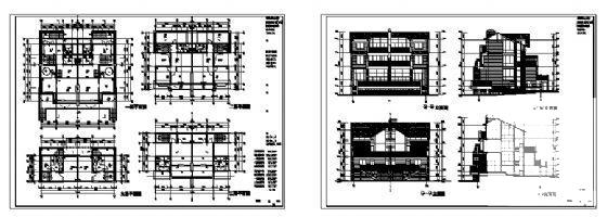 3层度假村双拼别墅（六套）建筑CAD图纸 - 4