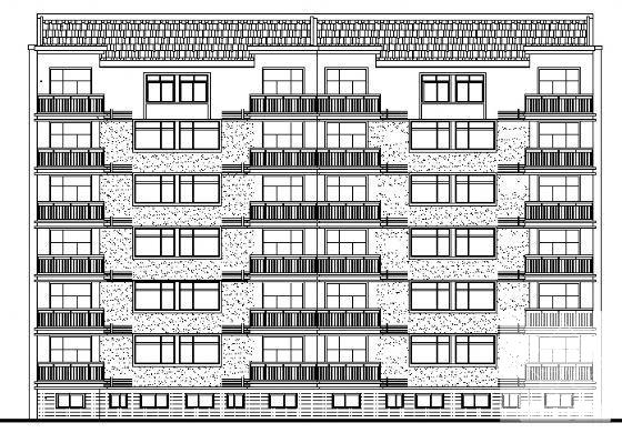 6层住宅楼建筑设计CAD图纸 - 1