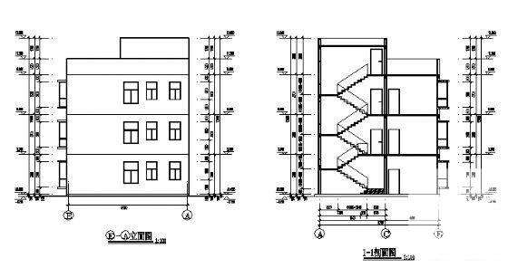 3层小型私人建筑扩初CAD图纸（节点详细） - 4