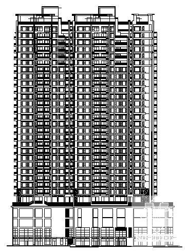 框架剪力墙结构31层商住楼建筑设计CAD施工图纸 - 2