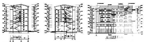 商贸中心5层商住楼建筑CAD图纸 - 1