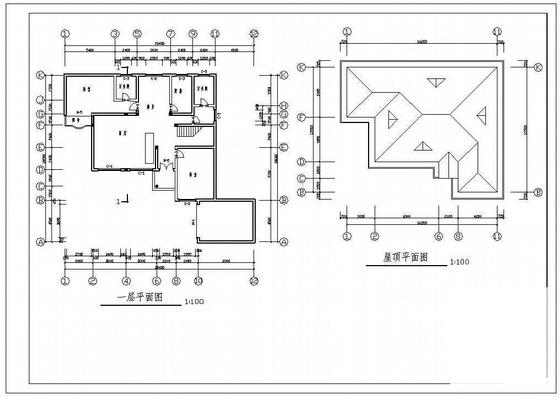 比较高档的2层别墅建筑结构CAD施工图纸 - 3