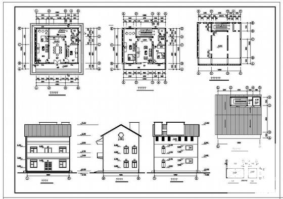 3层小康农居建筑结构CAD施工图纸 - 3