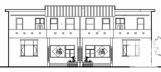 新农村2层住宅楼建筑方案设计CAD图纸 - 2