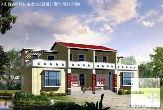 新农村2层住宅楼建筑方案设计CAD图纸 - 3