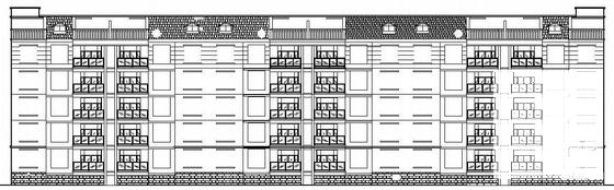 5层阁楼板式住宅建筑施工CAD图纸 - 3