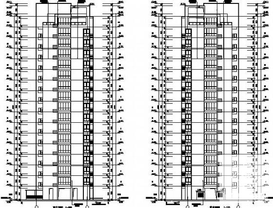 15层住宅楼建筑CAD图纸 - 2