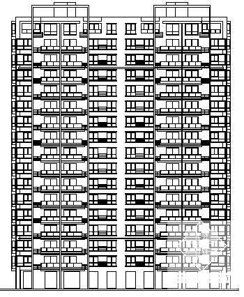 15层住宅楼建筑CAD图纸 - 4