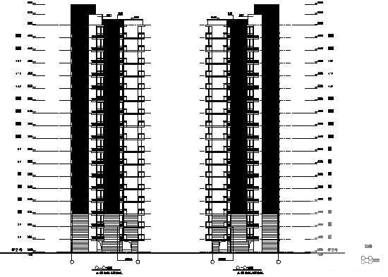 18层住宅楼建筑CAD图纸 - 4