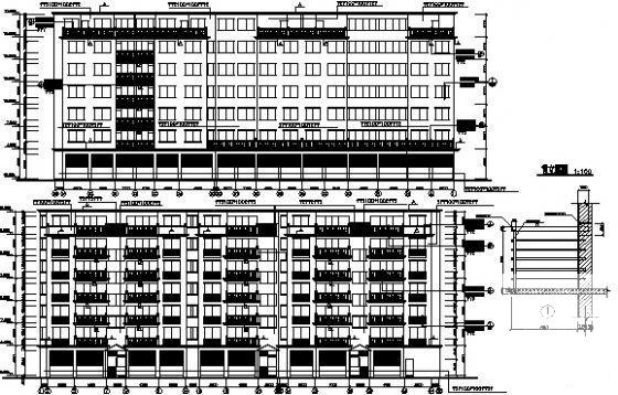 6层住宅楼建筑设计CAD施工图纸 - 1