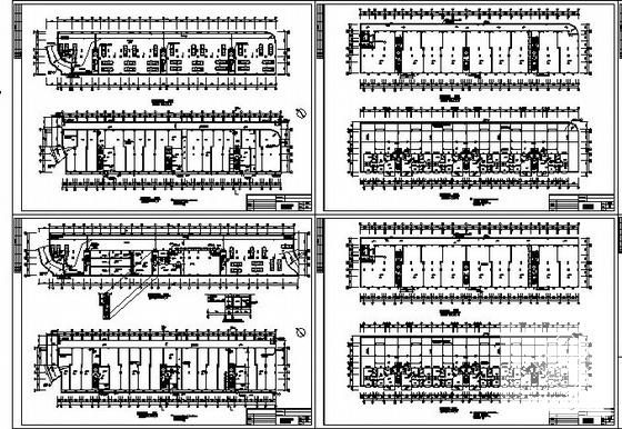 广场商住楼建筑CAD施工图纸 - 1