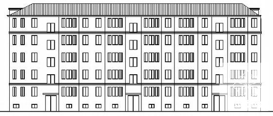 经典大方的5层住宅楼建筑设计CAD图纸 - 1