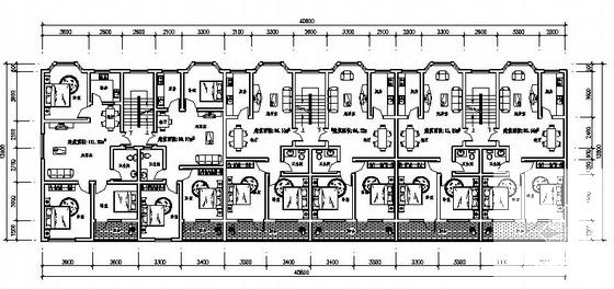 经典大方的5层住宅楼建筑设计CAD图纸 - 3