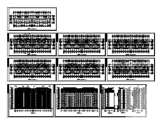 12层小高层住宅楼建筑方案设计图纸带效果图纸 - 3