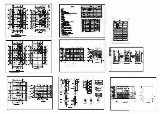 经典的4层公寓楼建筑CAD施工图纸 - 1