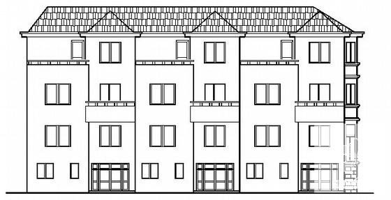 精美实用的3层小型别墅建筑施工CAD图纸 - 4