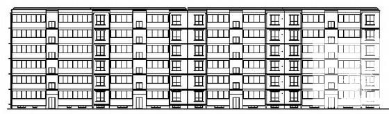 6层住宅楼建筑CAD施工方案图纸 - 1
