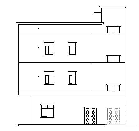 比较受欢迎的3层小型住宅楼建筑CAD图纸 - 4