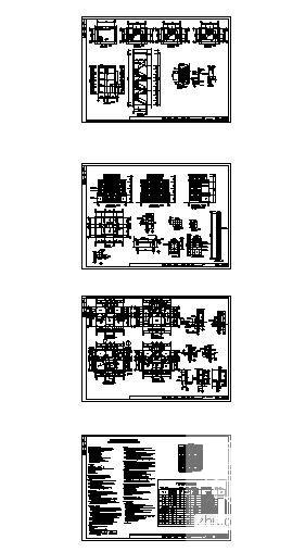 别墅型4层公馆建筑CAD施工图纸 - 3